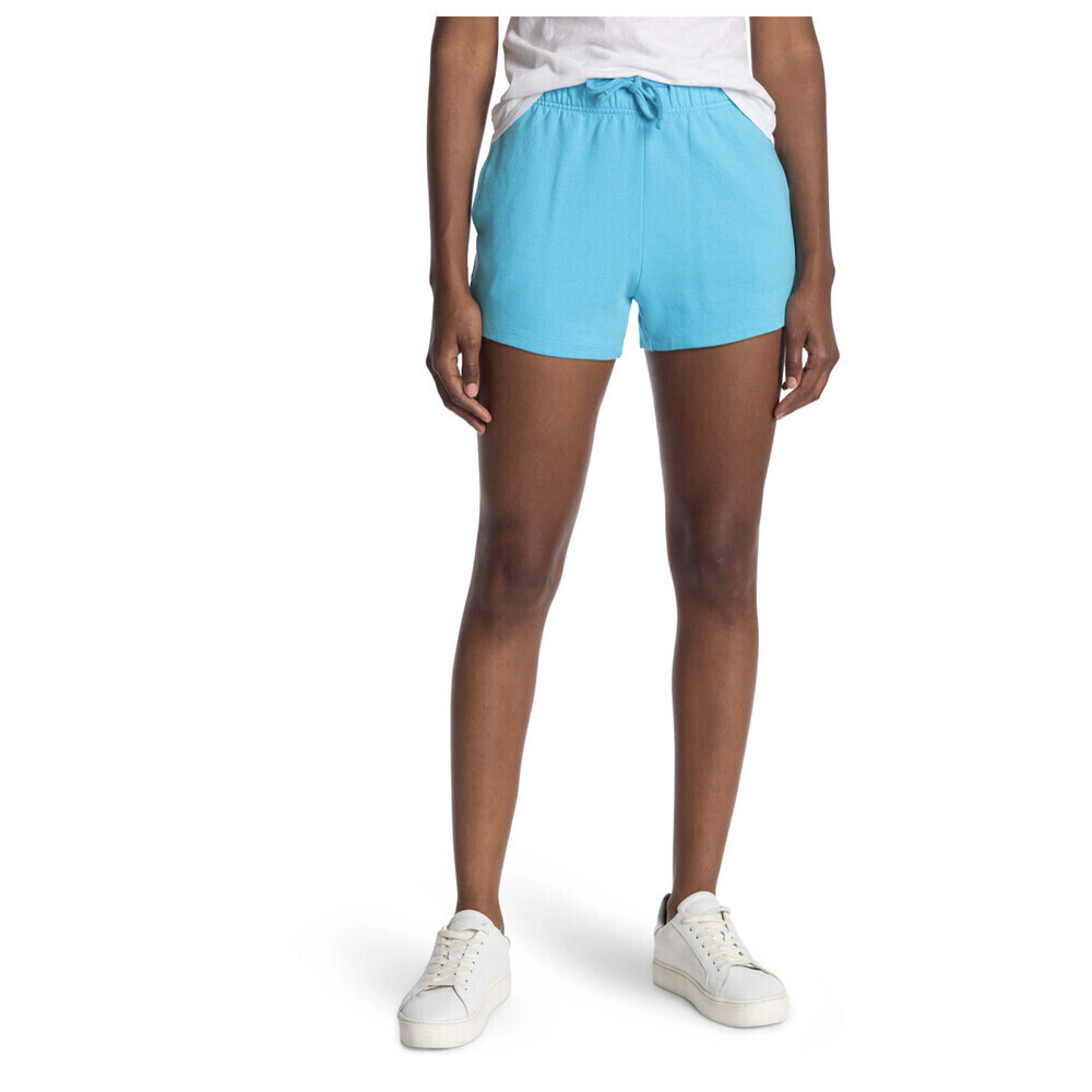 Abound women's Fleece Knit Organic Cotton Shorts In Blue River Size S